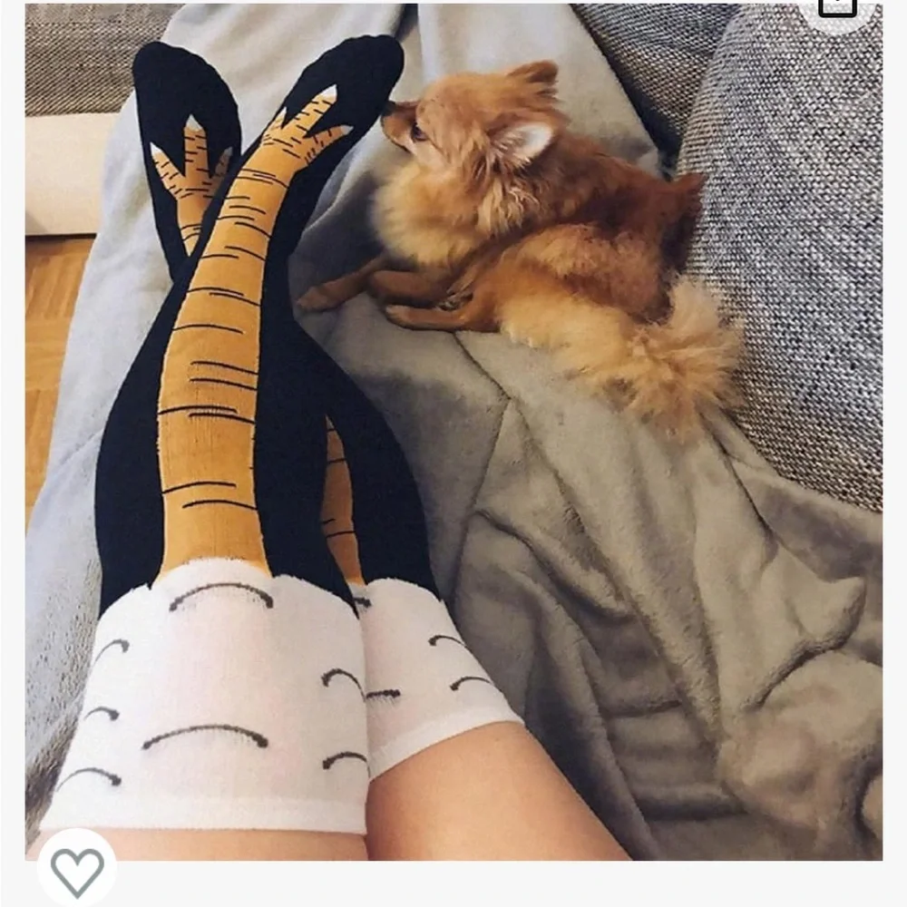 FUN CHICKEN legs/feet socks!Great for your next gathering- I have LOTS(8+) pairs